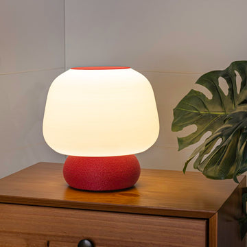 Mushroom Modern Classic Plant-Based PLA 3D Printed Dimmable LED Table Lamp - JONATHAN Y
